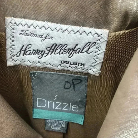 Vintage Harry Allenfall/Duluth Gold Rain Trench Coat - Picture 3 of 7